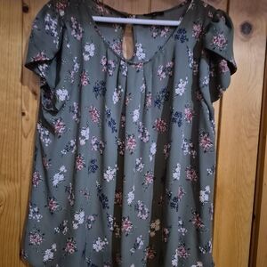 Papermoon Green Floral Blouse